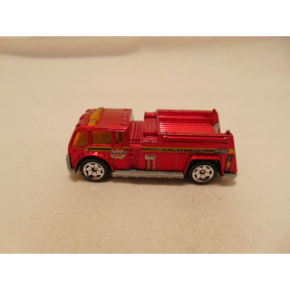 Brandweerauto water pumper truck Matchbox roodbruin