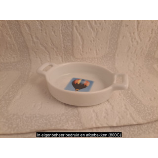 Amuseschaaltje met een luchtballon, porselein 8.5x6x2cm