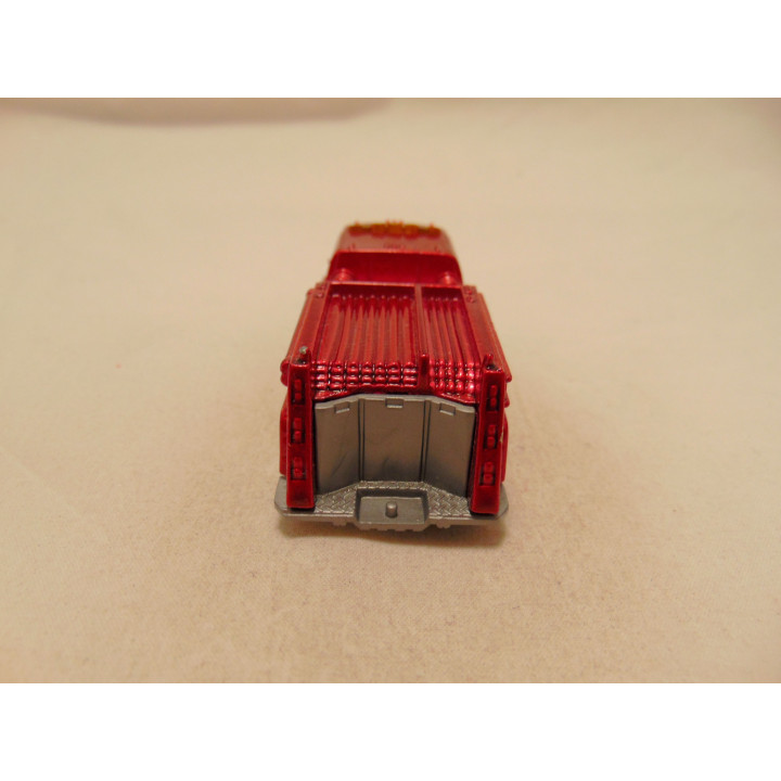 Brandweerauto water pumper truck Matchbox roodbruin