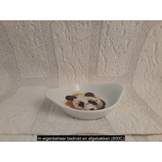 Amuseschaaltje van porselein met een panda afbeelding