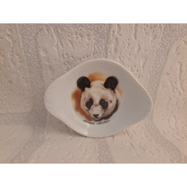 Amuseschaaltje van porselein met een panda afbeelding - handgemaakt