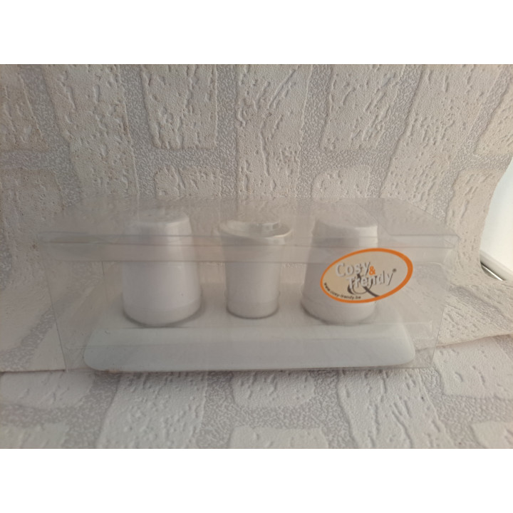 Peper en zoutstel met bakje en eenden afbeelding - handgemaakt