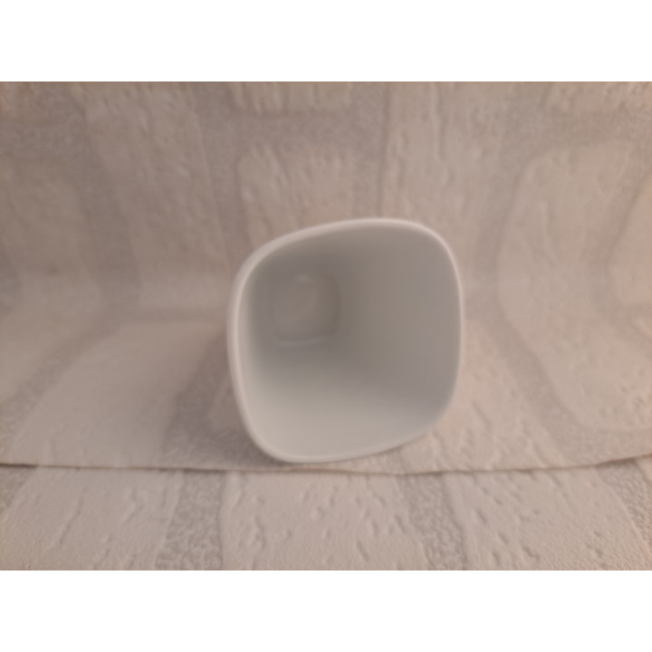 Bloempotje met kleuren Mini Cooper, porselein 6x6x6cm - handgemaakt