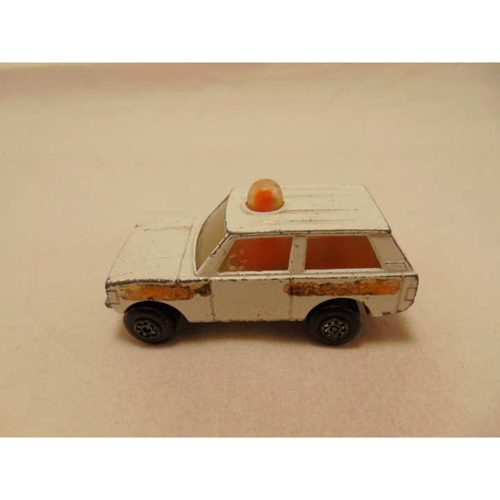 Range Rover 1975 politie Matchbox wit