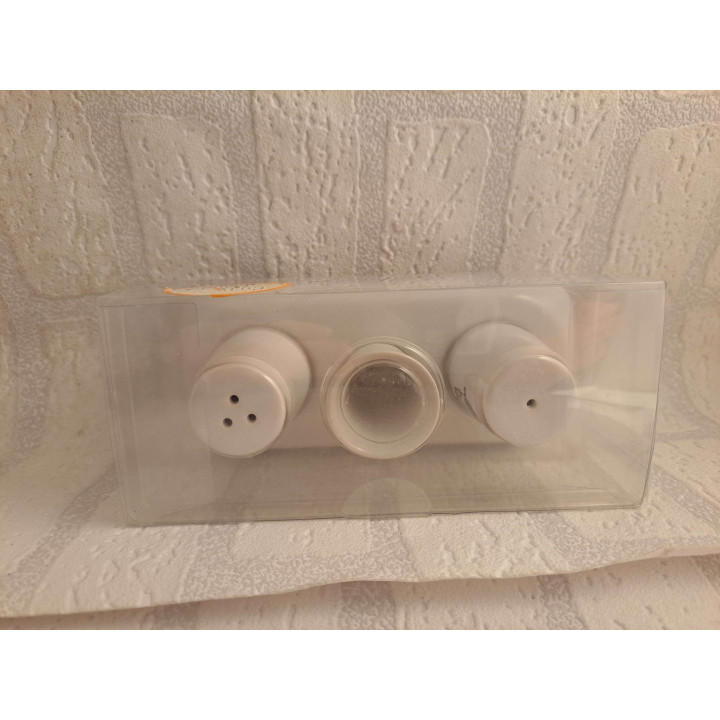 Peper en zoutstel met Volkswagen bus, porselein 17x7.5x7cm - handgemaakt