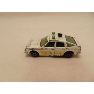 Rover 3500 politie 1:64 Matchbox police wit
