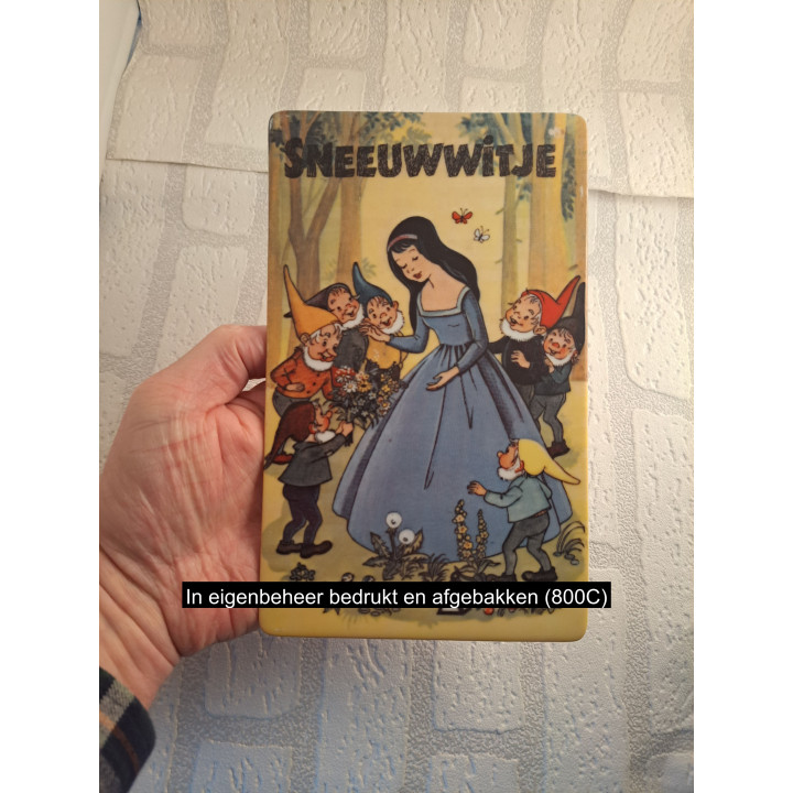 Snijplank broodplank sprookje Sneeuwwitje en de zeven dwergen