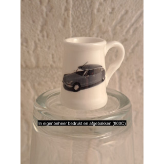 Bierpul van porselein met Citroen DS 21 Snoek afbeelding