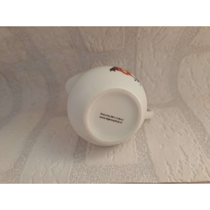 Melkkan met Oekraïne speelkaart schoppen Aas tekening - handgemaakt