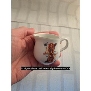 Melkkan met Oekraïne speelkaart schoppen Aas tekening