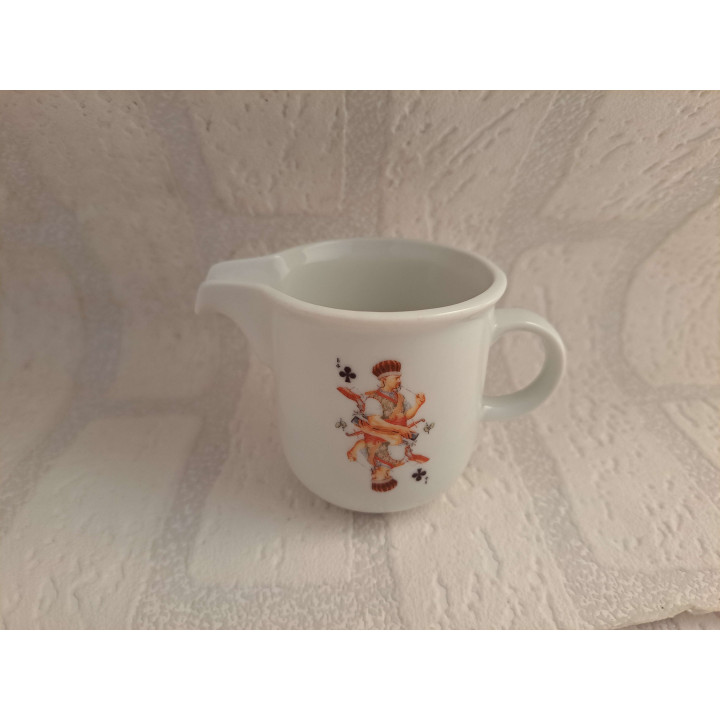 Melkkan met Oekraïne speelkaart Klaveren Boer tekening - handgemaakt