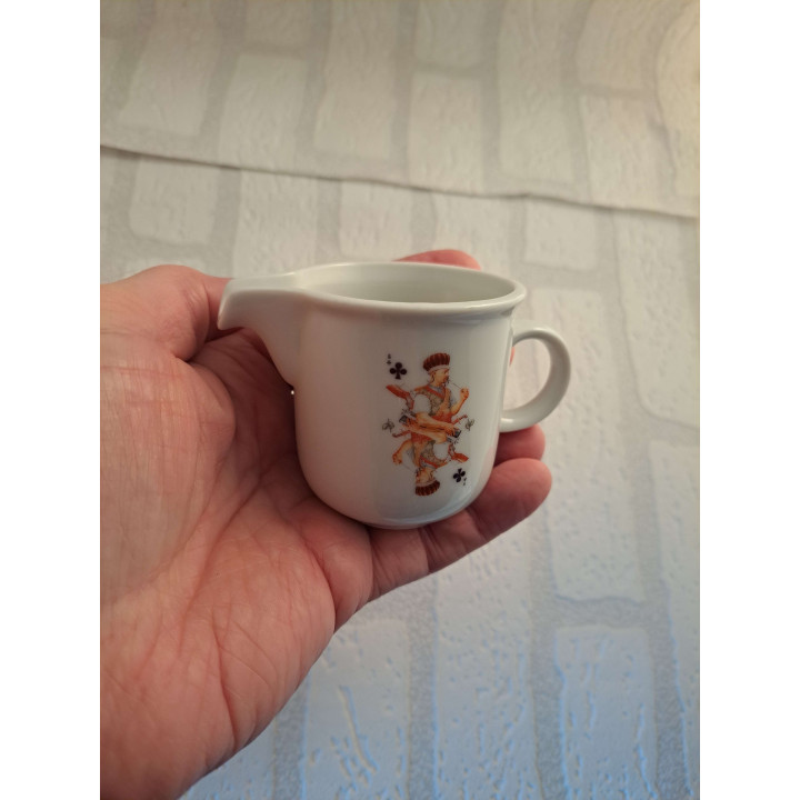 Melkkan met Oekraïne speelkaart Klaveren Boer tekening - handgemaakt