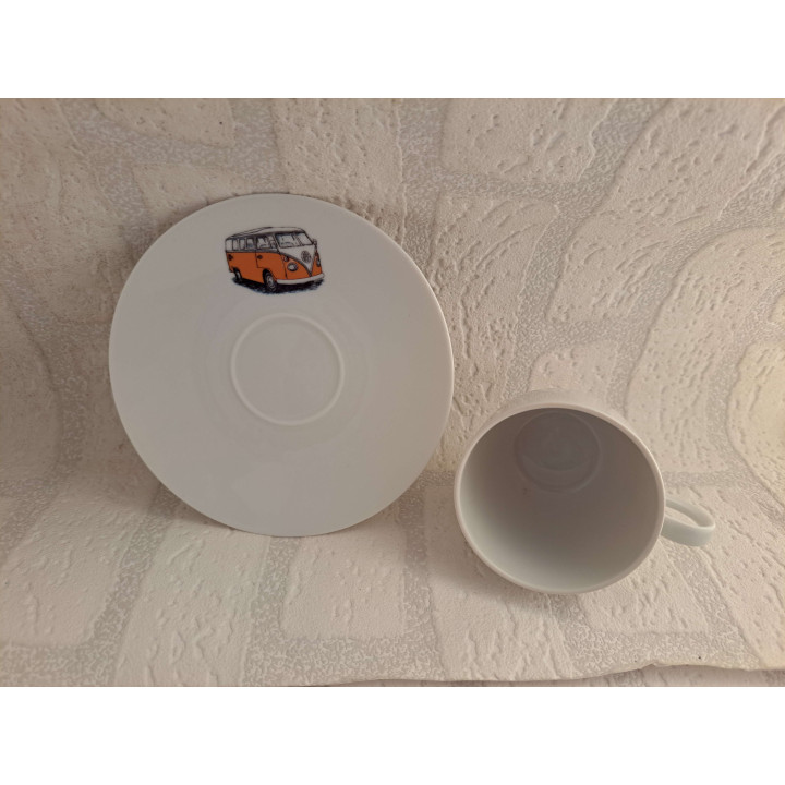 Porcelain Amuse Dish Plus Shape Motocross Dirtbike Image