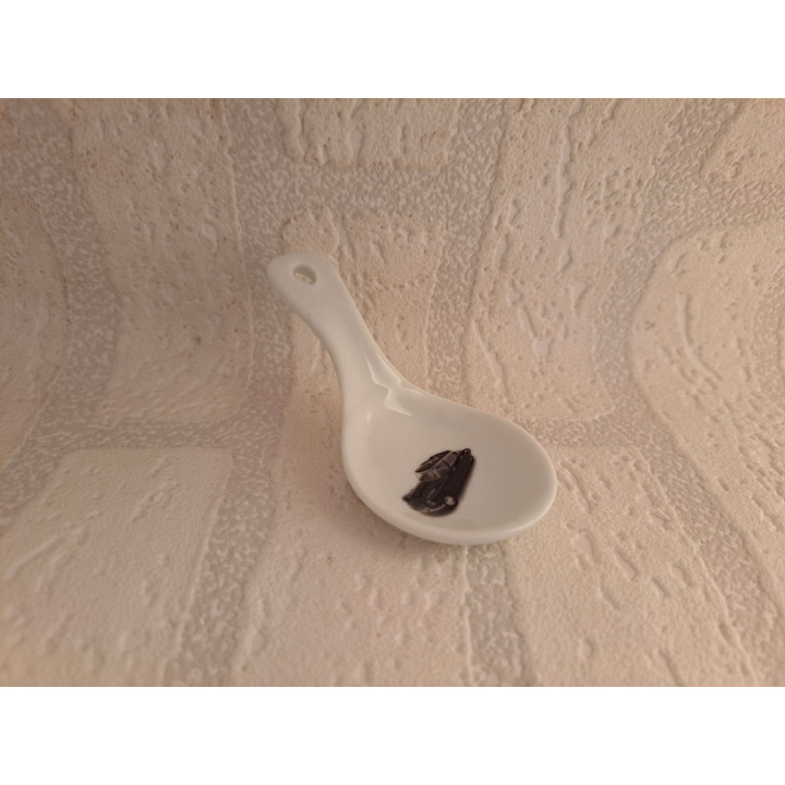 Amuselepel met Citroen DS 21 V6, porselein 10x5x5cm - handgemaakt