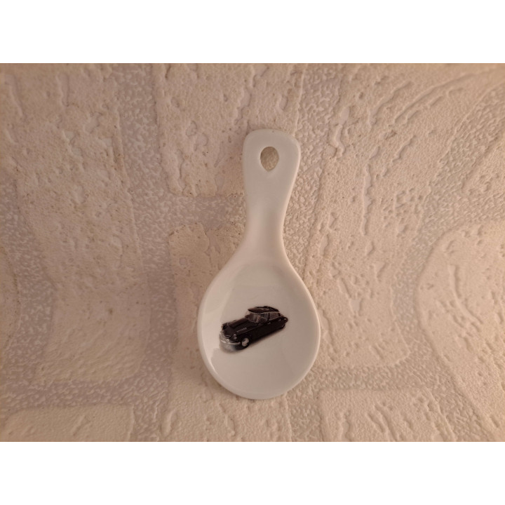 Amuselepel met Citroen DS 21 V6, porselein 10x5x5cm - handgemaakt