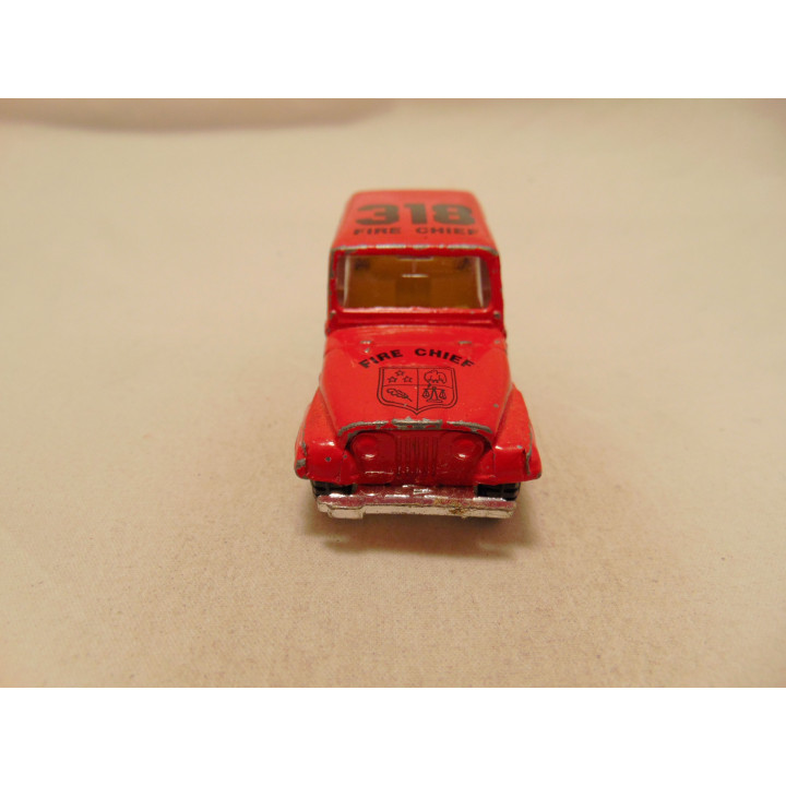 Jeep CJ7 Renegade SUV 1977 Brandweer Fire chief 1:64 rood