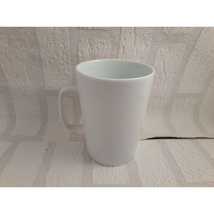 Porselein mok beker met gele kleur Mini Cooper tekening - handgemaakt