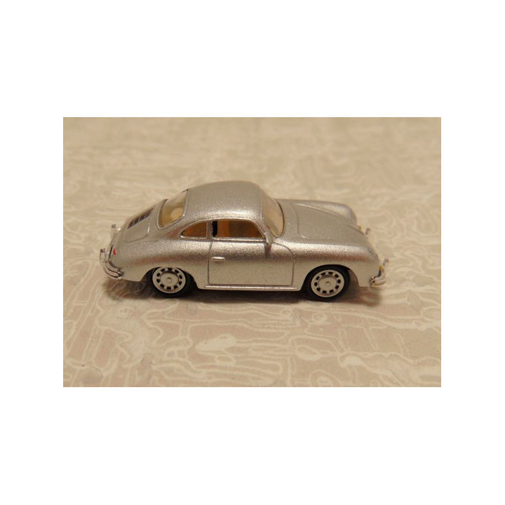 Porsche 356A coupe High speed 1:87 zilverkleurig - modelauto