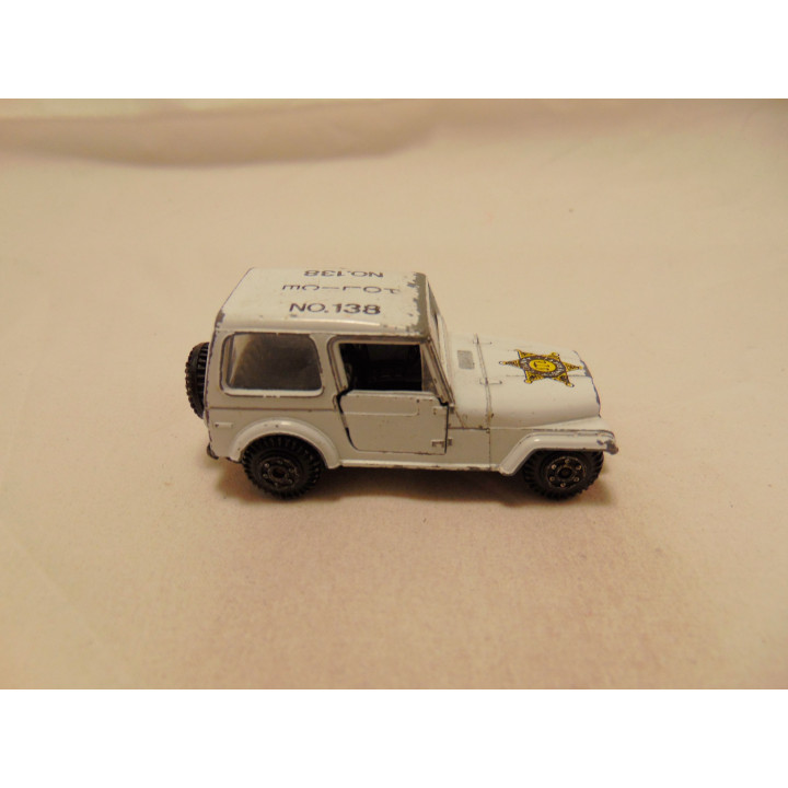 Jeep CJ7 Renegade SUV 1977 Politie 1:64 wit