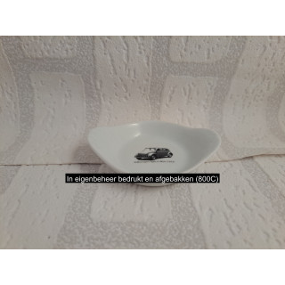 Porselein Amuse schaaltje met Volkswagen prototype 9x7x2cm