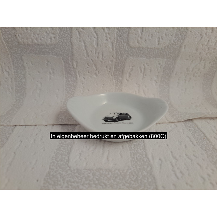 Porselein Amuse schaaltje met Volkswagen prototype 9x7x2cm