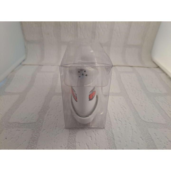 Peper en zoutstel met Volkswagen bus opdruk. porselein 13x6x10cm- handgemaakt