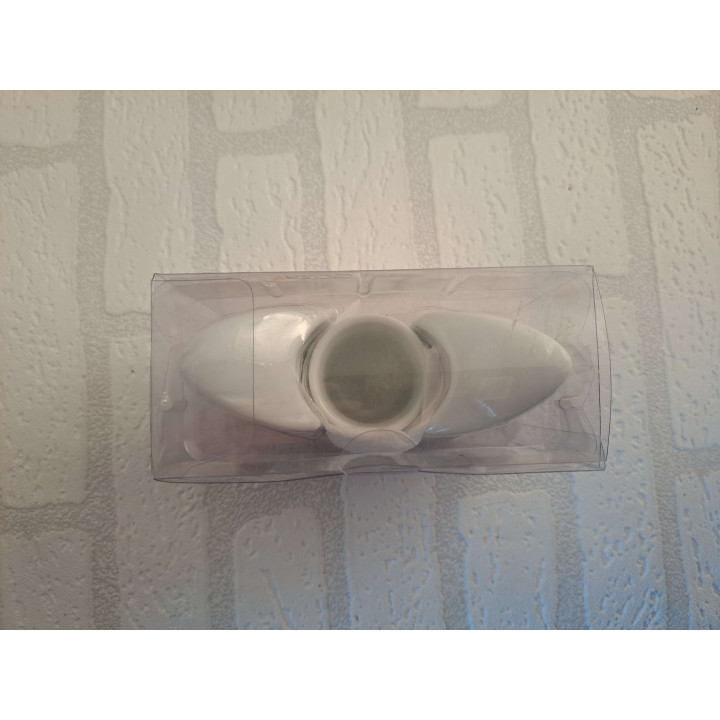 Peper en zoutstel met Volkswagen bus opdruk. porselein 13x6x10cm- handgemaakt