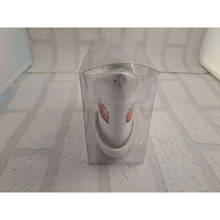 Peper en zoutstel met Volkswagen bus opdruk. porselein 13x6x10cm- handgemaakt