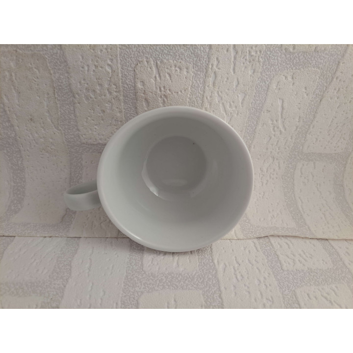 Theepot van porselein met theekop met Volkswagens bus - handgemaakt