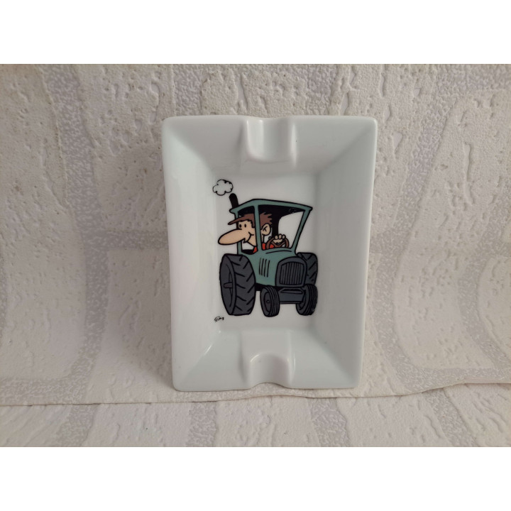Tractor Ashtray Porcelain Design
