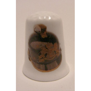 Brandweerhelm vingerhoedje  - Verzamelobject