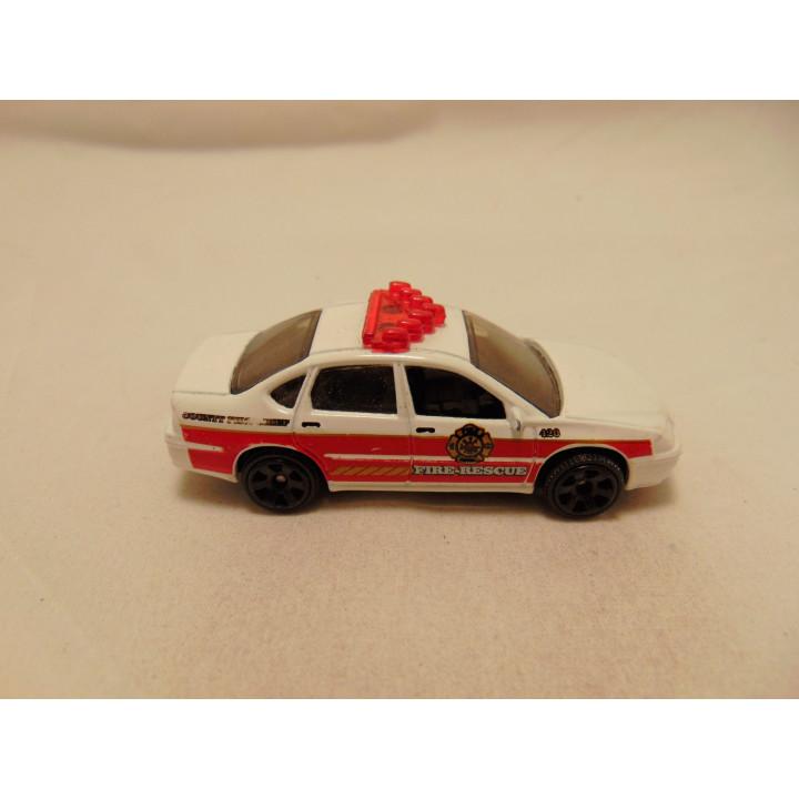 Chevrolet Impala 2000 Brandweer 1:66 Matchbox Fire rescue wit