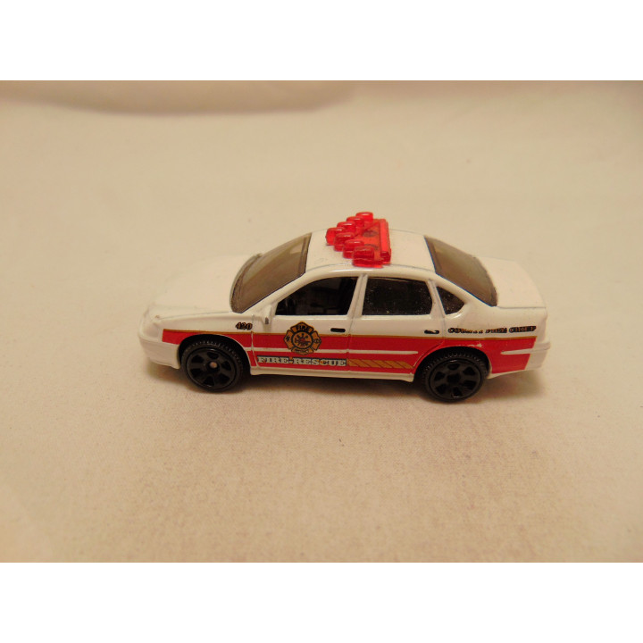 Chevrolet Impala 2000 Brandweer 1:66 Matchbox Fire rescue wit