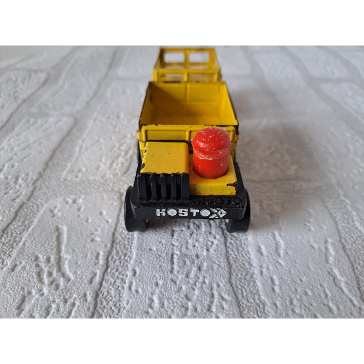 Wagen met Aanhanger Blikken Speelgoed KOSTO 16x5.5x5cm