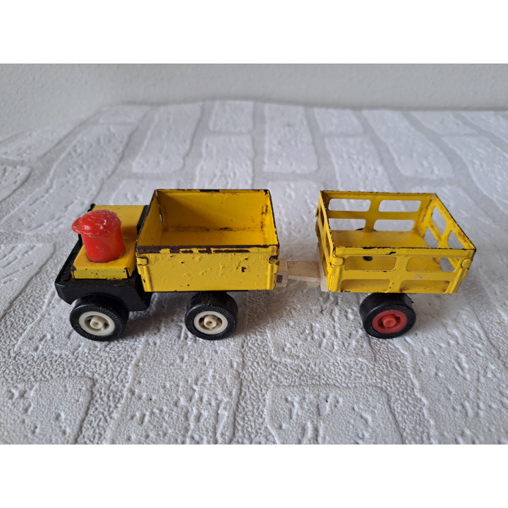 Wagen met Aanhanger Blikken Speelgoed KOSTO 16x5.5x5cm