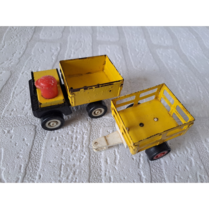 Wagen met Aanhanger Blikken Speelgoed KOSTO 16x5.5x5cm