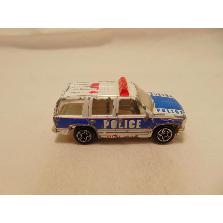 Chevrolet Tahoe 1997 politie unit 4 1:67 Matchbox