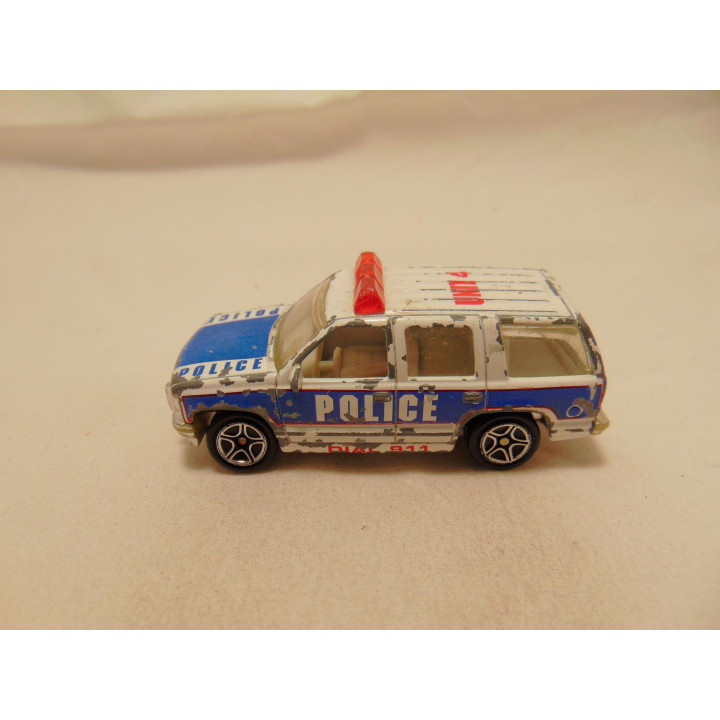 Chevrolet Tahoe 1997 politie unit 4 1:67 Matchbox