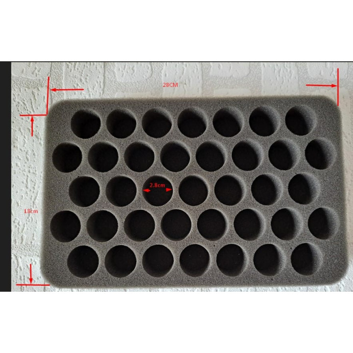 Opberg Schuim Display Voor Modelverzameling 28x18 cm