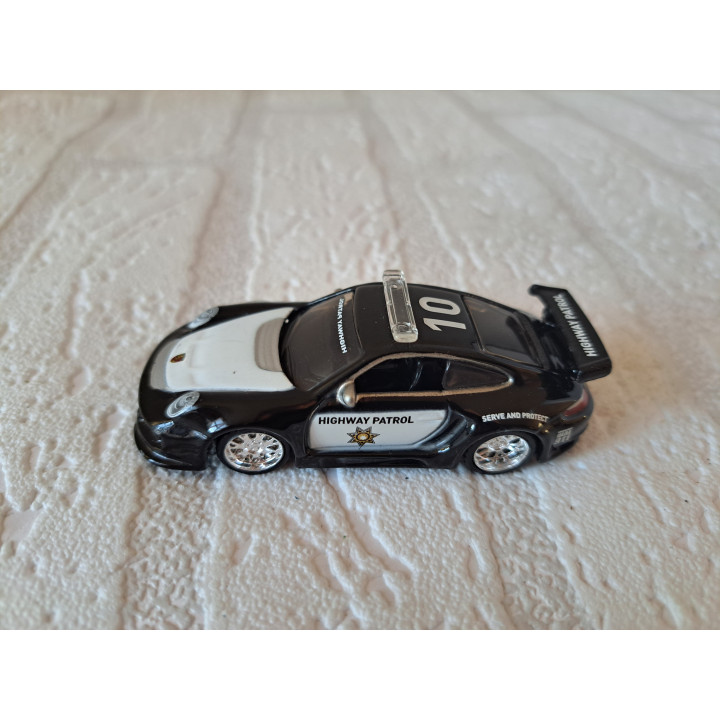 Porsche 911 GT2 politie Highway patrol 1:64 Maisto