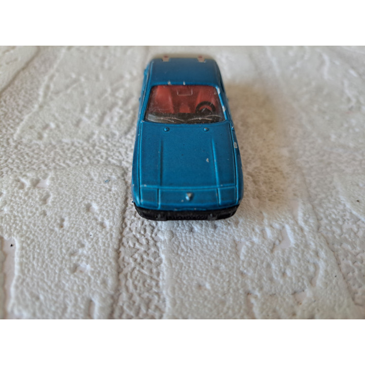 Porsche 924 1:60 Majorette 247 blauw - modelauto