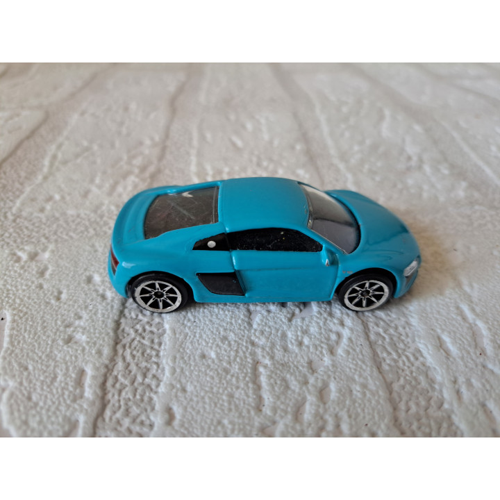 Audi R8 1:58 Majorette 237F blauw - modelauto
