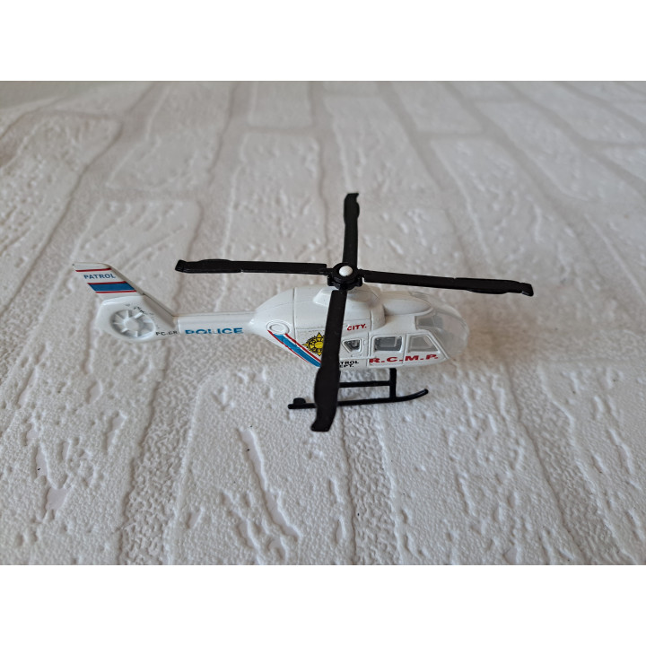 Helicopter Police RCMP Japan Marukan Corporation 10x2.5x4cm - modelauto