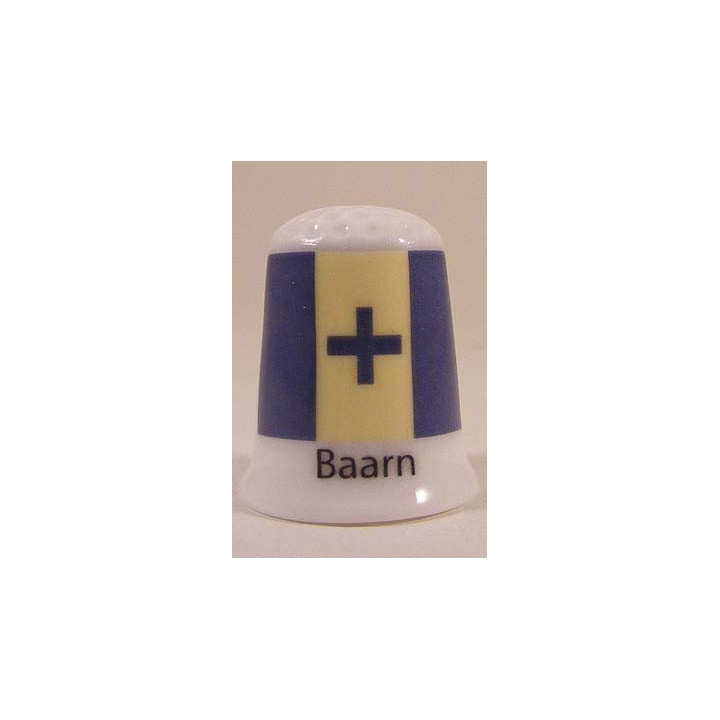 Stad en gemeente vlag van Baarn vingerhoedje