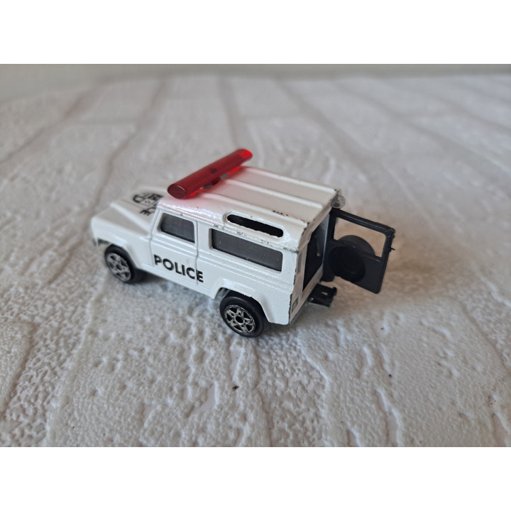 Land Rover 90 Raid Police 1:60 Majorette 266 - modelauto