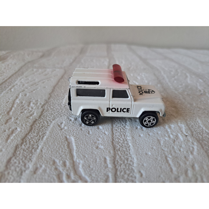 Land Rover 90 Raid Police 1:60 Majorette 266 - modelauto