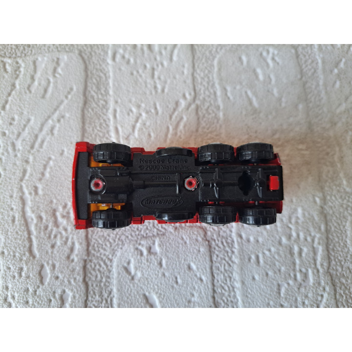 Kraanwagen Rescue Crane Matchbox MB527 7.5x3x3cm - modelauto