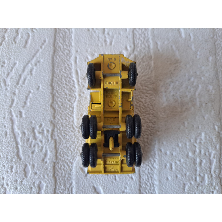 Euclid kiepwagen Lesney 1958 mb6A 6.5x3x2.5cm - modelauto Euclid kiepwagen Lesney 1958 mb6A 6.5x3x2.5cm - modelauto