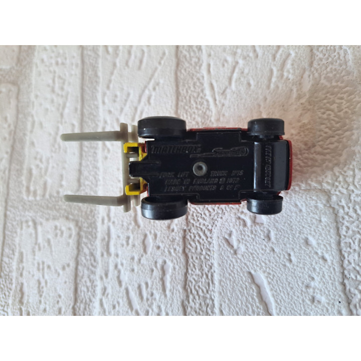 Heftruck 1:62 Matchbox Superfast MB15 7x3x3.5cm - modelauto