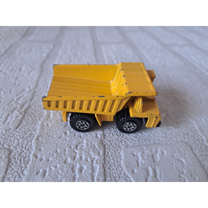 Faun Quarry kiepwagen 1:140 Matchbox MB58 geel - modelauto Faun Quarry kiepwagen 1:140 Matchbox MB58 geel - modelauto